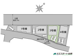 両面道路で開放感あります