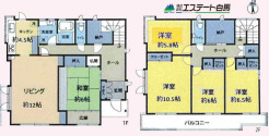 広々5SLDKの間取り