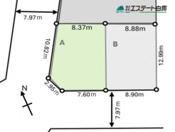 A号地 角地で開放感あります