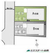 A号棟 カースペース並列2台駐車可能です。