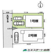 1号棟 カースペース並列2台駐車可能です。