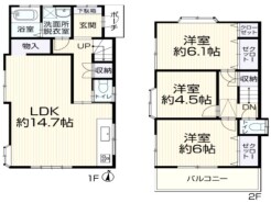 秋津駅まで歩いて12分の立地です。