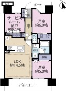 6階、南向きのお部屋で明るく開放的な空間です。ご見学予約もお気軽にどうぞ。