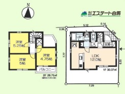 家事動線・生活動線に配慮された住み心地の良い３ＬＤＫ。