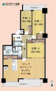 収納スペース多数！
片付け上手になれる３ＬＤＫ。