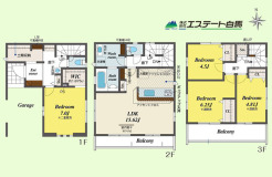 建物面積は約35坪（車庫部分含む）