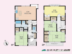 ２階建ての４ＬＤＫ。