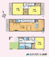 全居室6帖以上のゆとりある間取りです。