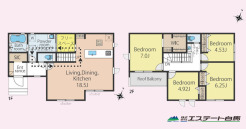 家事動線に配慮した水回り回遊動線