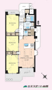 風通しの良い角部屋です。