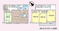 全居室6帖以上のゆとりある間取り