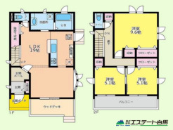 19帖のリビングと9.6帖の主寝室のある3LDKのお家です。お気軽にお問合せ下さい。