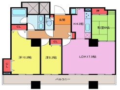 100平米の広々した間取りです。是非現地でご確認下さい。