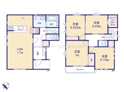 越谷市下間久里　_1号棟_間取区画図画像_0776679