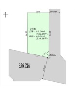 角地を生かし、プライベート性の高いプランができそうです。