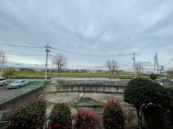 階段の踊り場からの風景です。