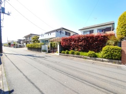 ゆったりとした前面道路