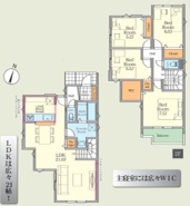 1号棟 現況と相違がある場合は現況を優先させていただきます。
