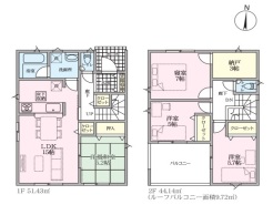 2号棟 図面と現況が異なる場合は現況を優先させていただきます。
