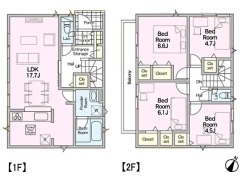 2号棟 図面と現況が異なる場合は現況を優先させていただきます。
