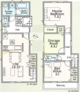 1号棟 図面と現況が異なる場合は現況を優先させていただきます。
