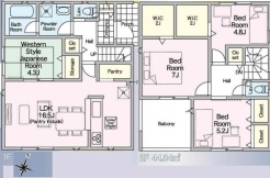 4号棟 図面と現況が異なる場合は現況を優先させていただきます。
