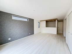 3号棟 開放的なこの空間がお客様をお出迎えします。ＬＤＫは18帖。
