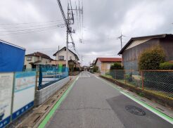 1号棟 駐車が苦手な方にも嬉しい、前面5ｍ道路に面した住まい。
