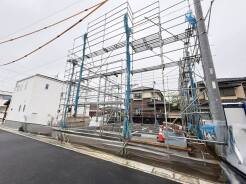 3号棟 基礎から完成済みの住まいまで、各工程をご確認いただけます。
