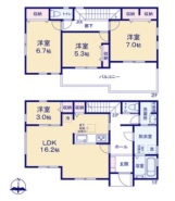 2号棟 図面と現況が異なる場合は現況を優先させていただきます。
