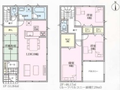 1号棟 図面と現況が異なる場合は現況を優先させていただきます。
