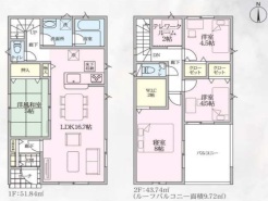 2号棟 図面と現況が異なる場合は現況を優先させていただきます。
