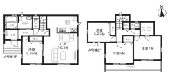 A号棟 図面と現況が異なる場合は現況を優先させていただきます。
