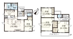 2号棟 図面と現況が異なる場合は現況を優先させていただきます。
