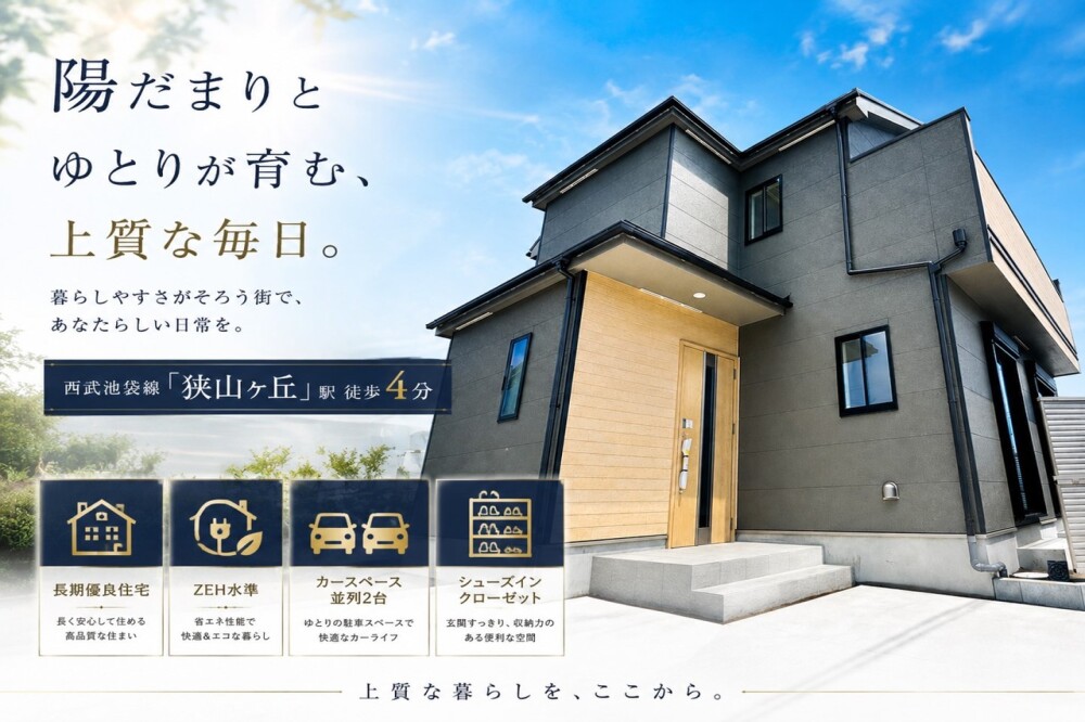 所沢市狭山ヶ丘10期全2棟　新築戸建