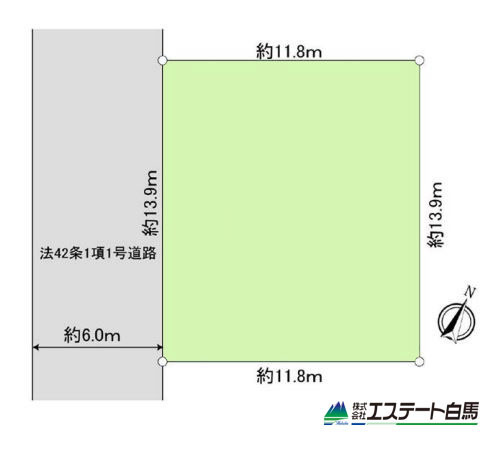 狭山市水野全1区画　売地