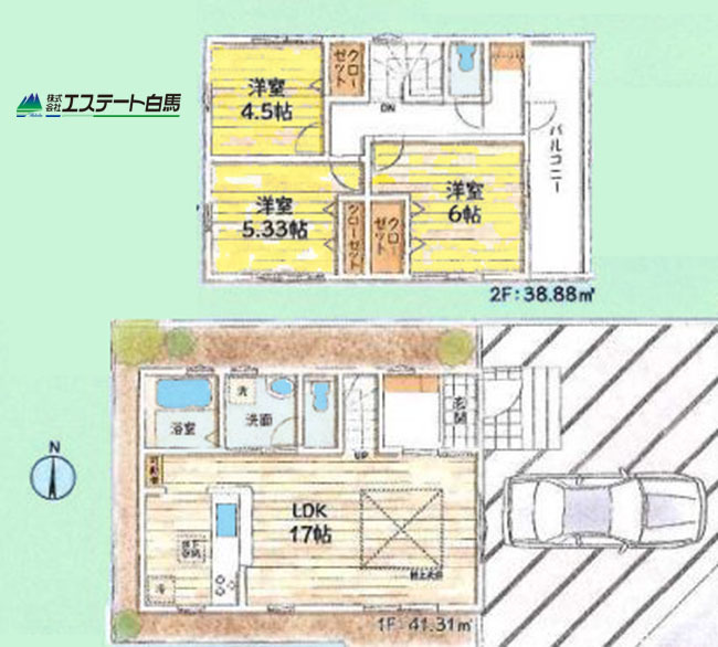 小平市学園西町第2期全1棟　新築戸建