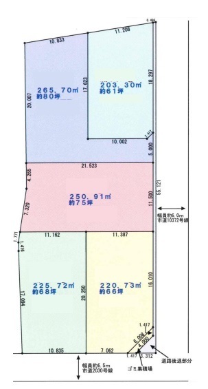 越谷市大泊北　全5区画　No.47-3号地