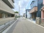 1号棟 駐車が苦手な方にも嬉しい、前面６ｍ道路に面した住まい。
