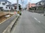 1号地 幹線道路から１本入った現地は、想像以上に静かに感じられます。
