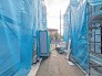 B号棟 奥まった立地ながら、その分通行人等の目にも触れにくい建物配置。


