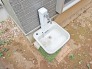 お庭には便利な外水栓があります。