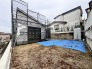 土地面積約８８坪超と広々　ウッドデッキを設置予定です。