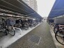 屋根付き、平置きの駐輪場