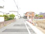 北側の道路の様子。