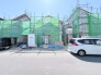 緑のネットに覆われた、未来へ向かう住まいの姿