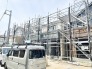 完成に向けて着々と工事が進む、新しい暮らしの始まりを予感させる穏やかな佇まいです。