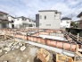これからの新しい暮らしの土台となる頼もしい構造部分がしっかりと形作られています