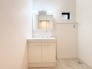 清潔感あふれる空間で、一日を心地よくスタートできる洗面スペース