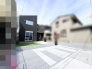 洗練された黒の外観が引き立つ、すっきりと落ち着いた佇まいの住まいです。